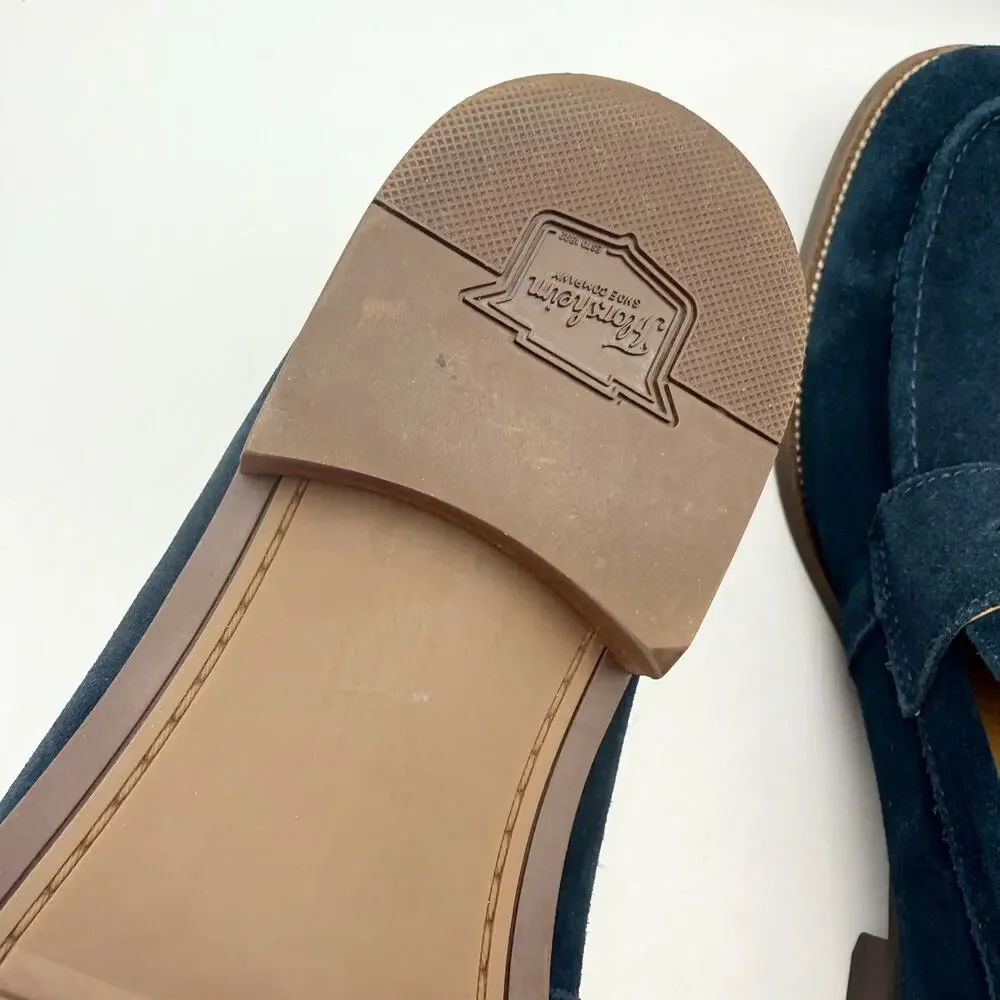 Florsheim Mens Rucci Penny Loafers US 11 M Navy Suede Slip On EUC